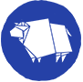 A blue ox symbol