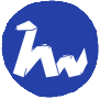 A blue snake symbol