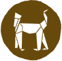 A brown monkey symbol