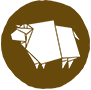A brown ox symbol