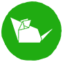 A green rat symbol