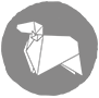 A grey goat symbol
