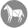 A grey horse symbol