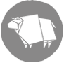 A grey ox symbol