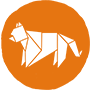 A orange tiger symbol