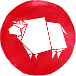 A red ox symbol A red ox symbol
