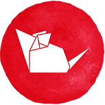 A red rat symbol A red rat symbol